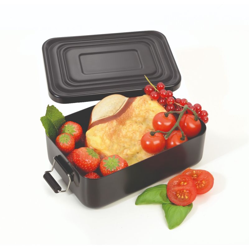 Troika metal Bento Box lunch box 1000ml, Black