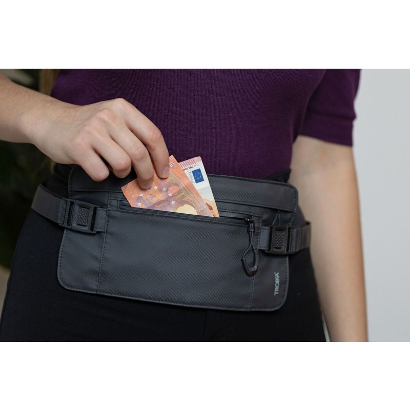 Troika Money Belt for Travel – IPX4 Waterproof