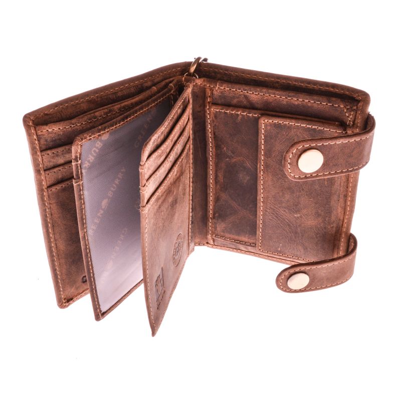 Greenburry - Portafoglio In Pelle Con Catena E Incisione A Tema - Foto 5