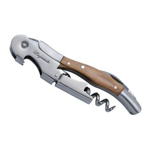 Laguiole Professional Waiters knife Corkscrew Stainless Steel with Olive Wood Handle