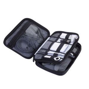 Troika  Organiser pouch bag for Electronics, Cables, Adapters and Accessories, Black