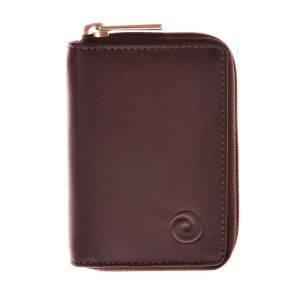 Mala Leather Origin Concertina Card holder with Zip RFID-safe