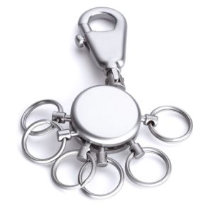 Troika Patent Carabiner Keyring with Detachable Rings