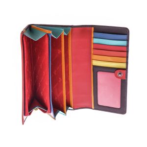 Visconti Santorini Kos Leather Purse Multicoloured