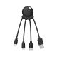 Octopus Eco multi-connector Charging cable black