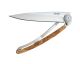 Deejo 37g Ultra Light Folding Pocket Knife with Belt Clip, Juniper wood