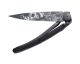 Deejo 37g Ultra Light Folding Pocket Knife with Belt Clip, Ebony / Cafe Racer