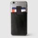 Distil Union Wally Junior Stick-on Phone Card Holder Black Leather
