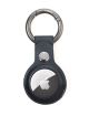 Airtag cover case leather keyring with carabiner